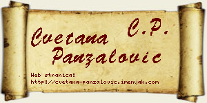 Cvetana Panzalović vizit kartica